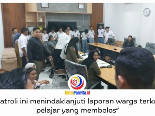 Satpol PP Kukar menjaring 23 pelajar yang kedapatan nongkrong di sejumlah tempat dan warung kopi saat jam pelajaran berlangsung di Tenggarong, Senin (28/9/2026). Penertiban dilakukan sekitar pukul 09.00 WITA sebagai tindak lanjut laporan masyarakat terkait pelajar yang membolos.