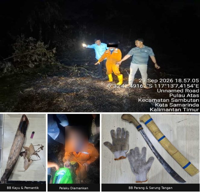 
 Lahan 2 Hektare Terbakar di Pulau Atas, Polisi Amankan Pria 52 Tahun