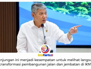 Sekretaris Otorita IKN, Bimo Adi Nursanthyasto, bersama jajaran menyambut peserta kunjungan teknik Konferensi Regional Teknik Jalan (KRTJ) ke-16 di Kawasan Inti Pusat Pemerintahan (KIPP) Nusantara, Kamis (8/10/2026). Foto: Humas Otorita IKN.