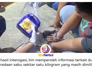 Polisi mengamankan ID (40), warga binaan Lapas Kelas IIA Balikpapan, dalam pengembangan kasus dugaan kepemilikan sabu seberat 1,057 kilogram di Samarinda, Sabtu (26/9/2026).