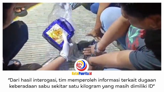 
 Polisi mengamankan ID (40), warga binaan Lapas Kelas IIA Balikpapan, dalam pengembangan kasus dugaan kepemilikan sabu seberat 1,057 kilogram di Samarinda, Sabtu (26/9/2026).
