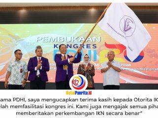 Kepala Otorita IKN, Basuki Hadimuljono, membuka Kongres XX Perhimpunan Dokter Hewan Indonesia (PDHI) di Kantor Bersama 3, KIPP Nusantara, Kamis (15/10/2026). Foto: Humas Otorita IKN.
