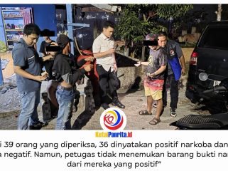 Aparat gabungan Polda Kaltim dan Polresta Balikpapan menggelar Operasi Sarang Narkoba di Gunung Bugis, Balikpapan Tengah, Rabu (14/10/2026) malam. Dari 39 orang yang diperiksa, 36 dinyatakan positif narkoba dan diarahkan menjalani rehabilitasi setelah petugas tidak menemukan barang bukti narkotika.