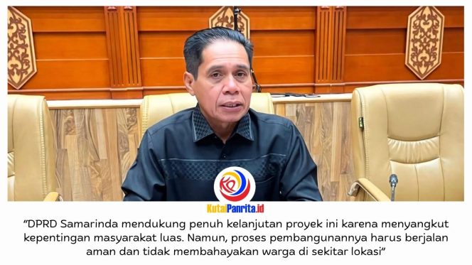 
 Ketua DPRD Samarinda, Helmi Abdullah, mendukung penyelesaian pembangunan pintu air kanal perbatasan Samarinda-Kukar dengan menekankan pentingnya sinergi lintas pemerintah serta keselamatan warga dan kelestarian lingkungan.