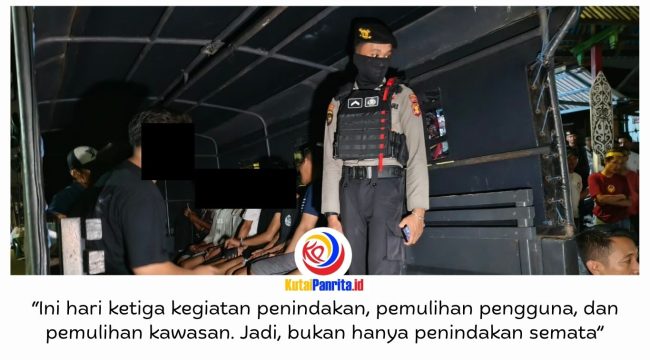 Satgas Operasi Sarang Narkoba Polda Kaltim mengamankan 31 orang dalam operasi ketiga di kawasan Gunung Bugis, Balikpapan, Kamis (15/10/2026) malam. Hasil tes urine menunjukkan 17 orang positif narkoba, termasuk seorang anak berusia 16 tahun yang berhadapan dengan hukum (ABH).