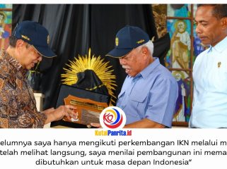 Kepala Otorita IKN, Basuki Hadimuljono, menyambut kunjungan pastoral Kardinal Ignatius Suharyo di Kawasan Inti Pusat Pemerintahan (KIPP) IKN, Selasa (20/10/2026). Foto: Humas Otorita IKN.