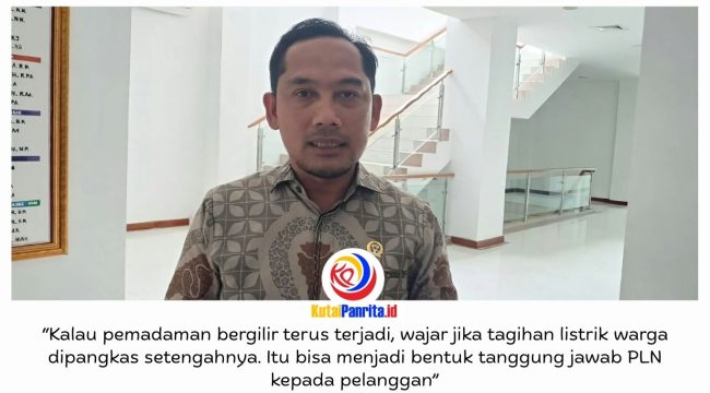 Anggota Komisi III DPRD Kota Samarinda, Abdul Rohim, mendesak audit menyeluruh terhadap PLN terkait pemadaman listrik bergilir yang berlarut-larut di Samarinda dan sejumlah wilayah Kaltim. Ia juga mengusulkan kompensasi berupa pemotongan tagihan listrik hingga 50 persen bagi pelanggan terdampak, Kamis (22/10/2026).